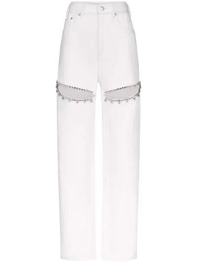 AREA CRYSTAL-EMBELLISHED JEANS
