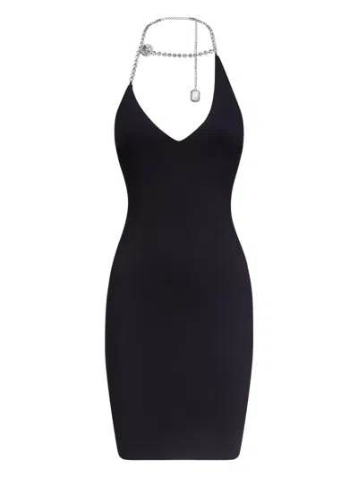 AREA CRYSTAL-EMBELLISHED MINIDRESS