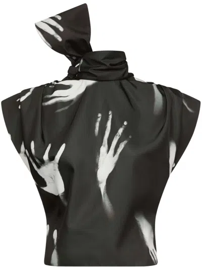 AREA HANDPRINT SLEEVELESS TOP