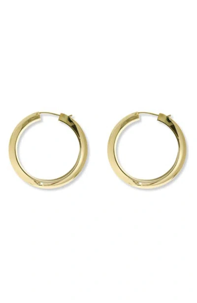ARGENTO VIVO ARGENTO VIVO KNIFE EDGE HOOP EARRINGS