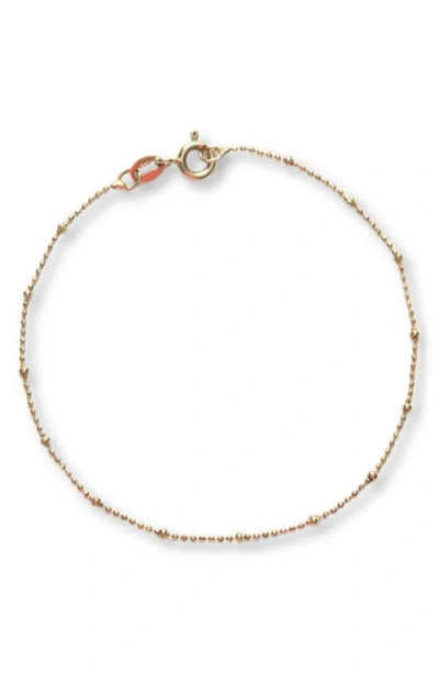 ARGENTO VIVO ARGENTO VIVO STERLING SILVER STATION BEADED ANKLET