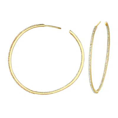 ARIANA RABBANI DIAMOND HOOP EARRINGS