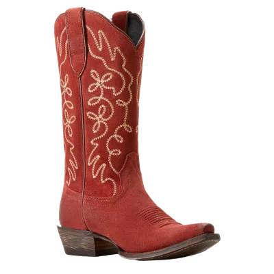 ARIAT ARIAT LADIES JUKEBOX CAYENNE SUEDE RED WESTERN BOOT 10053791