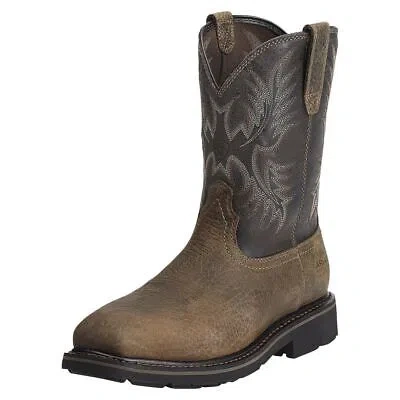 ARIAT ARIAT WORK MEN'S 10" SIERRA STEEL TOE PUNCTURE RESISTANT WORK BOOT EARTH - 10012