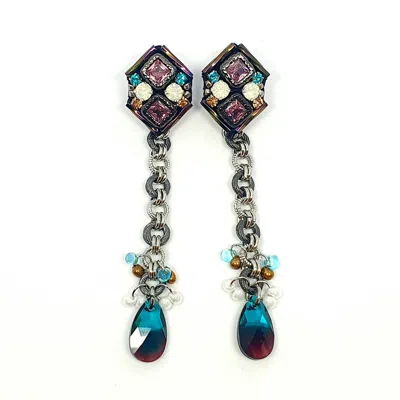 ARIEL.C JEWELLERY WOMEN'S PURPLE / BLACK GEM METRIC NIGHT GALAXY