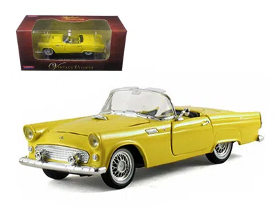 ARKO 1955 FORD THUNDERBIRD CONVERTIBLE YELLOW 1/32 DIECAST CAR MODEL BY ARKO PRODUCTS