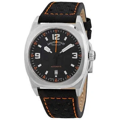 ARMAND NICOLET ARMAND NICOLET JH9 AUTOMATIC BLACK DIAL MEN'S WATCH A660HAA-NO-P0668NO8