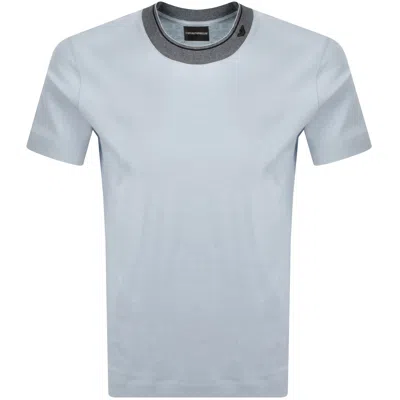 ARMANI COLLEZIONI EMPORIO ARMANI CREW NECK T SHIRT BLUE