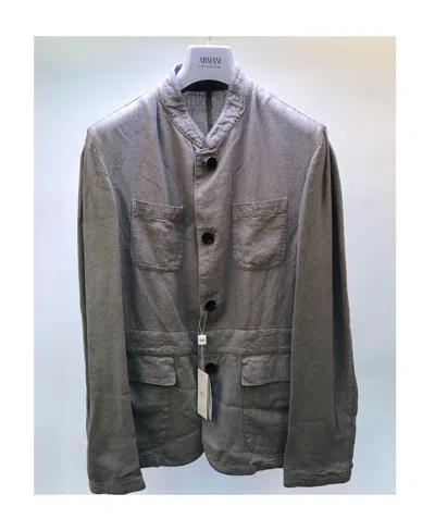 ARMANI COLLEZIONI LONG-SLEEVED CASUAL JACKET