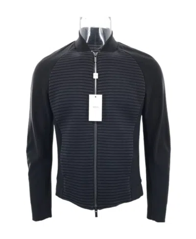 ARMANI COLLEZIONI LONG-SLEEVED ZIPPER CASUAL JACKET
