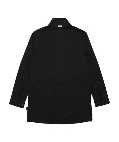 ARMANI COLLEZIONI REMOVABLE HAT LOGO COAT