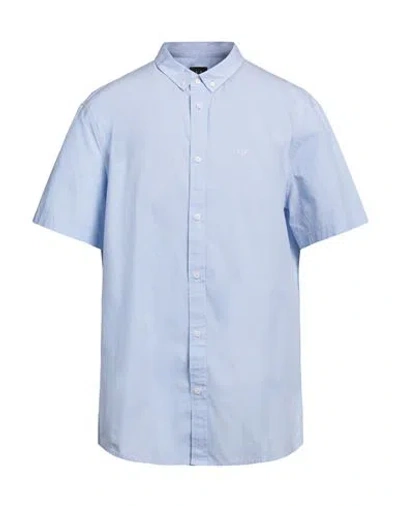 ARMANI EXCHANGE ARMANI EXCHANGE MAN SHIRT SKY BLUE SIZE L COTTON