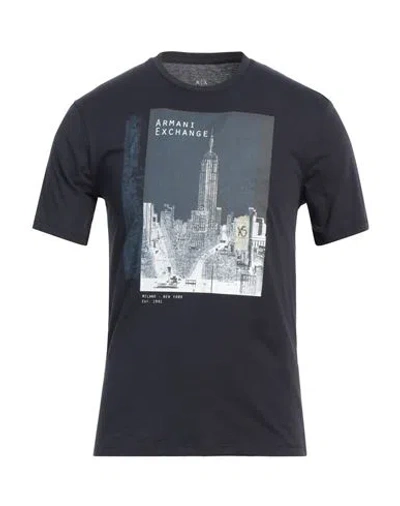 ARMANI EXCHANGE ARMANI EXCHANGE MAN T-SHIRT NAVY SIZE S COTTON