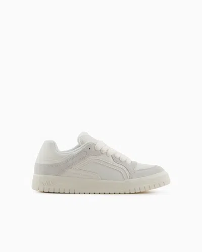 ARMANI EXCHANGE OVERSIZED SNEAKERS WITH CONTRASTING INSERTS
