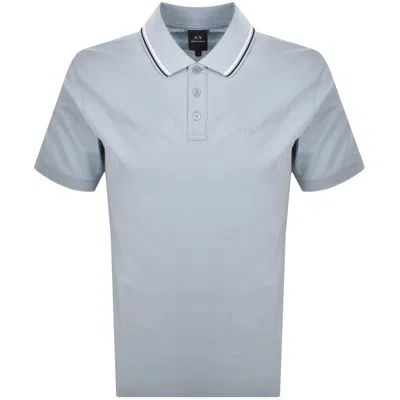 ARMANI EXCHANGE ARMANI EXCHANGE POLO T SHIRT BLUE