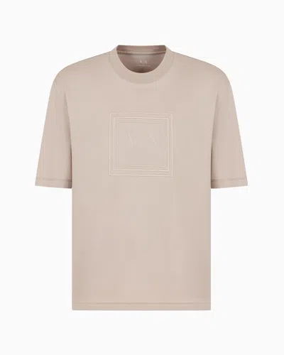 ARMANI EXCHANGE REGULAR FIT MERCERISED COTTON T-SHIRT