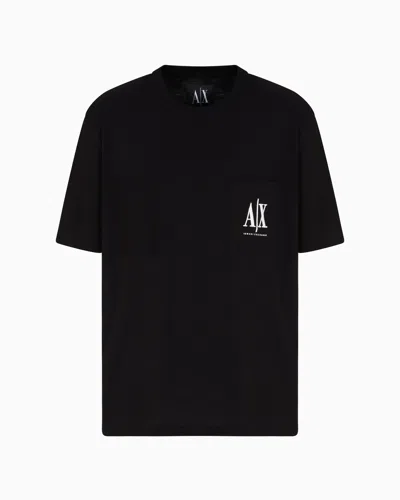 ARMANI EXCHANGE RELAXED FIT T-SHIRT IN COTTON JERSEY