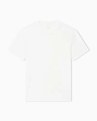 ARMANI EXCHANGE REGULAR FIT T-SHIRT IN JACQUARD FABRIC