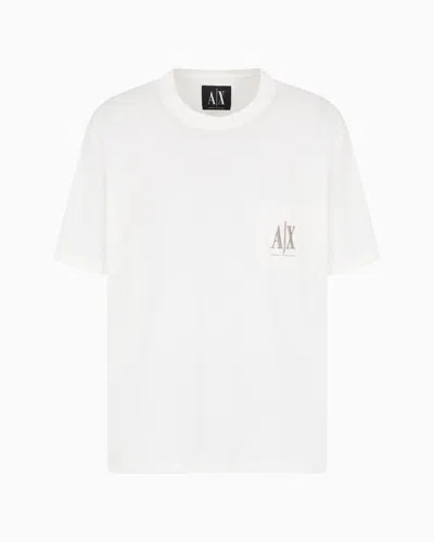 ARMANI EXCHANGE RELAXED FIT T-SHIRT IN COTTON JERSEY