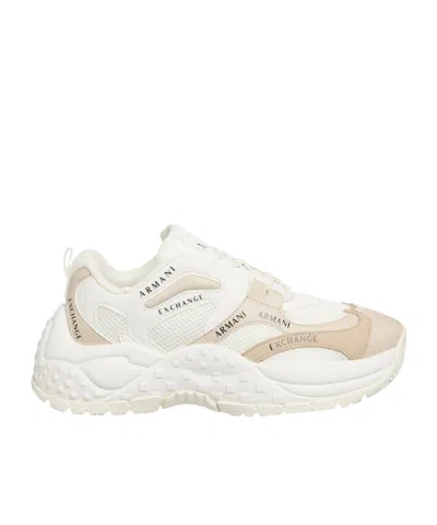 ARMANI EXCHANGE LOGO-PRINT SNEAKERS