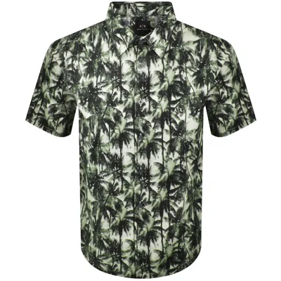ARMANI EXCHANGE ARMANI EXCHANGE SHORT SLEEVE SHIRT GREEN