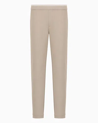 ARMANI EXCHANGE SOFT YARN JOGGER PANTS WITH LOGO