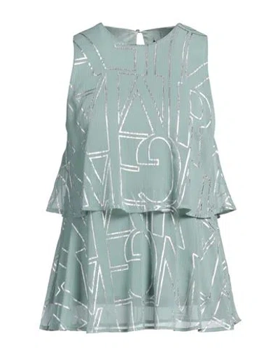 ARMANI EXCHANGE ARMANI EXCHANGE WOMAN TOP SAGE GREEN SIZE S POLYESTER