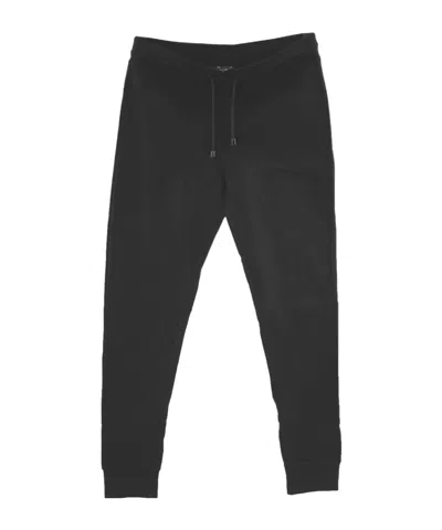 ARMANI JEANS DRAWSTRING WAIST-EDGE SWEATPANTS