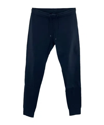 ARMANI JEANS DRAWSTRING WAIST-EDGE SWEATPANTS