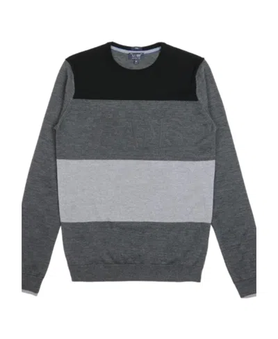 ARMANI JEANS EMBOSSED LOGO SWEATER