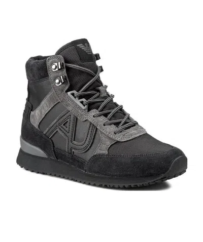 ARMANI JEANS HIGH-TOP LEISURE SNEAKERS
