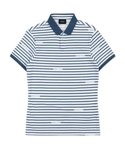 ARMANI JEANS HORIZONTAL STRIPED POLO SHIRT