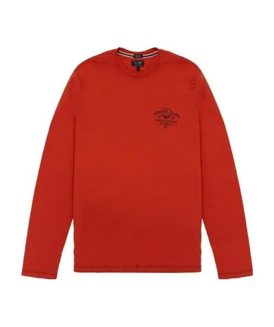 ARMANI JEANS LOGO DETAILS LONG-SLEEVED T-SHIRT