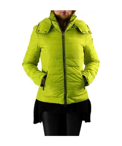 ARMANI JEANS LOGO HOODED DOWN JACKET