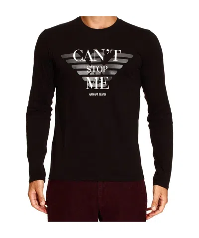 ARMANI JEANS LOGO LONG-SLEEVED T-SHIRT