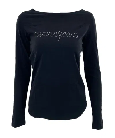 ARMANI JEANS LOGO LONG-SLEEVED T-SHIRT