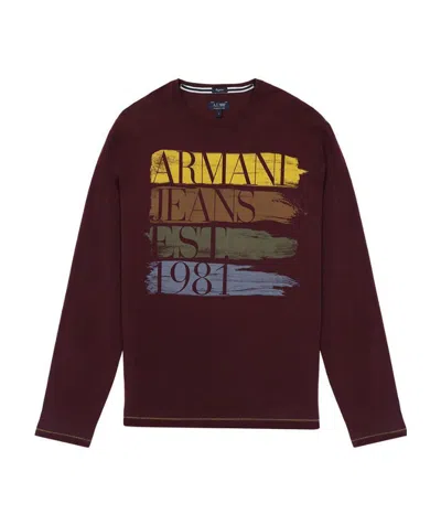 ARMANI JEANS LOGO LONG-SLEEVED T-SHIRT