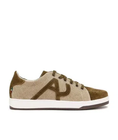 ARMANI JEANS LOGO LOW-TOP LEISURE SNEAKERS