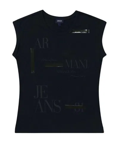 ARMANI JEANS LOGO ROUND-NECK T-SHIRT