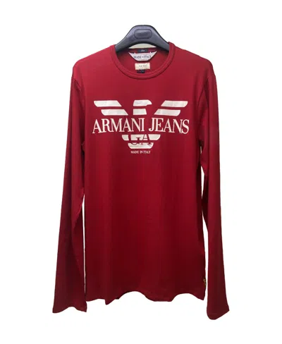 ARMANI JEANS LOGO ROUND NECK T-SHIRT