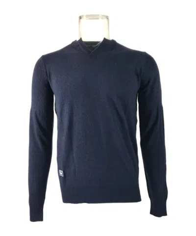 ARMANI JEANS LONG-SLEEVED CONTRASTING SWEATER