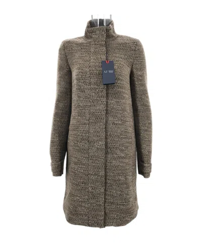 ARMANI JEANS LONG-SLEEVED HIGH-NECK COAT