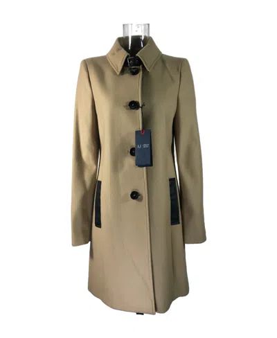 ARMANI JEANS LONG-SLEEVED LAPEL COAT