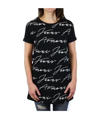 ARMANI JEANS PRINTED LETTERED T-SHIRT