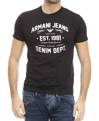 ARMANI JEANS PRINTED T-SHIRT WITH ROUND NECK