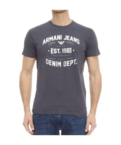 ARMANI JEANS PRINTED T-SHIRT WITH ROUND NECK