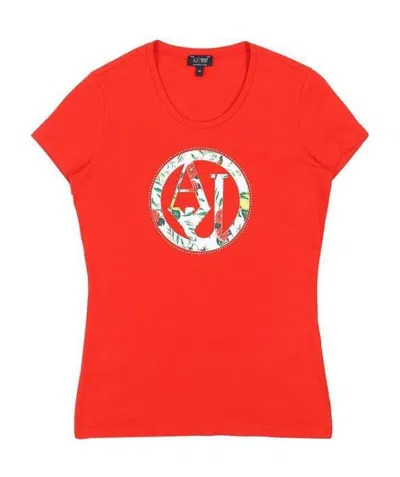 ARMANI JEANS PRINTED T-SHIRT WITH ROUND NECK
