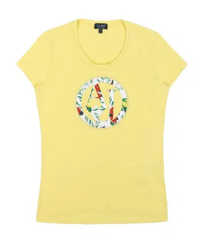 ARMANI JEANS PRINTED T-SHIRT WITH ROUND NECK