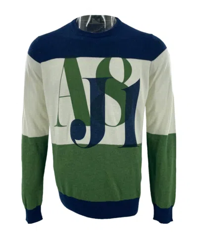 ARMANI JEANS ROUND-COLLAR AND LONG-SLEEVED SWEATER