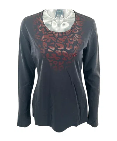 ARMANI JEANS ROUND COLLAR AND LONG-SLEEVED T-SHIRT